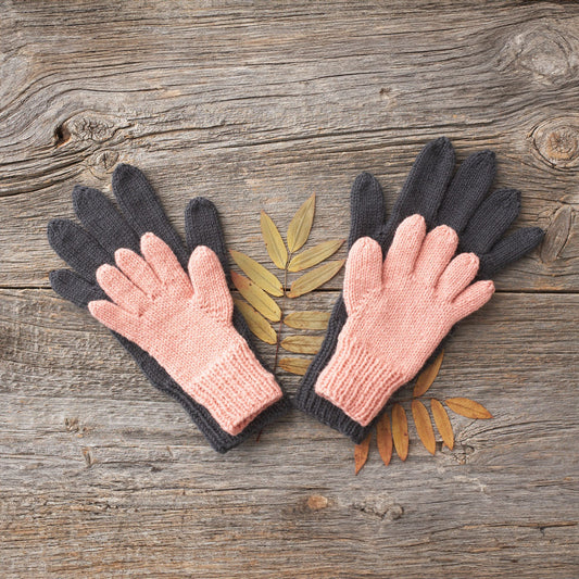 Patons In the Woods Family Knit Gloves